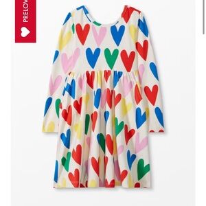 Hanna Andersson size 5 heart dress VGUC